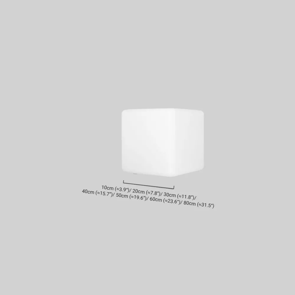 Arcato Modern Outdoor Floor Lamp - White Acrylic Square Design for Garden