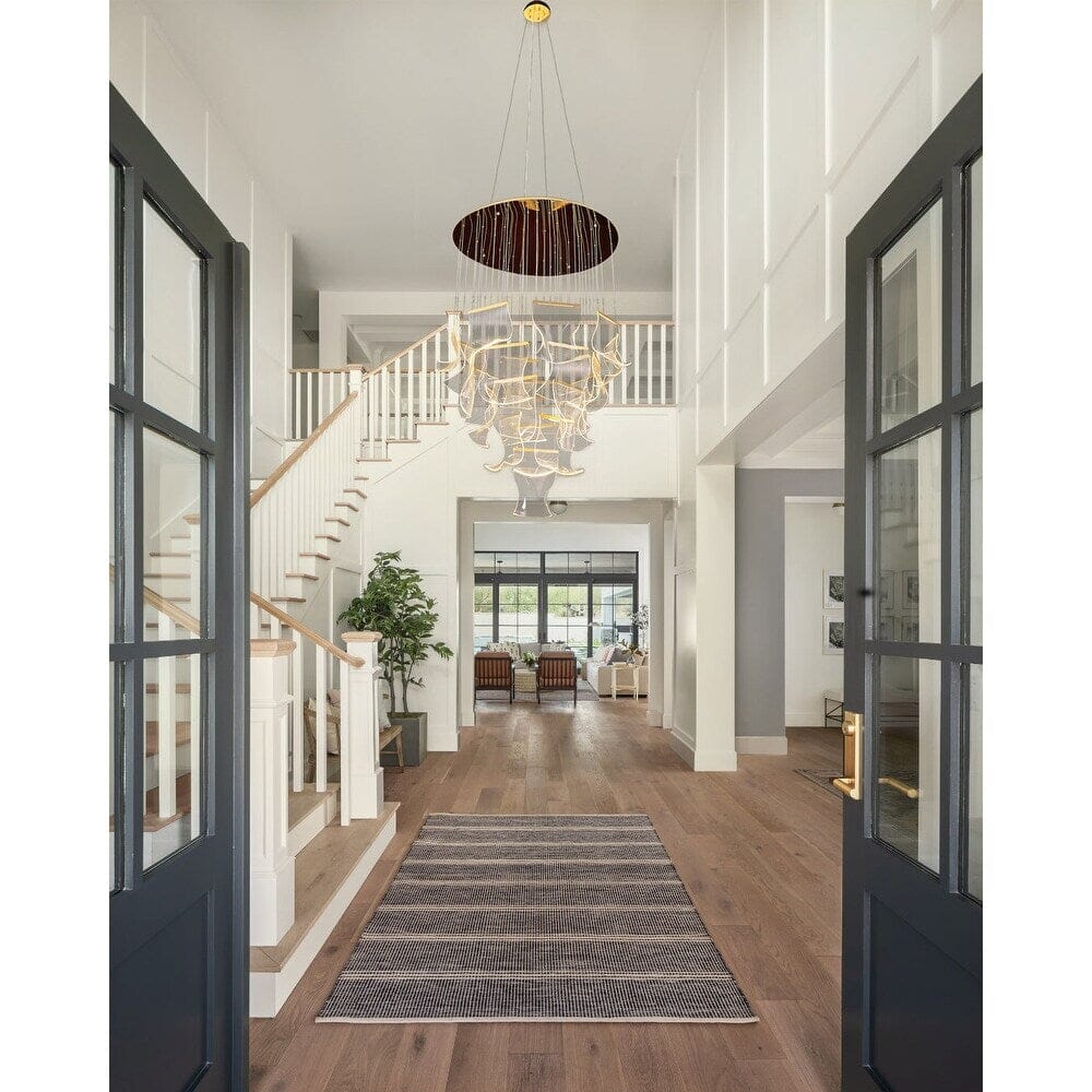 Zephyr LED Chandelier | Modern Acrylic Sculptural Pendant Light