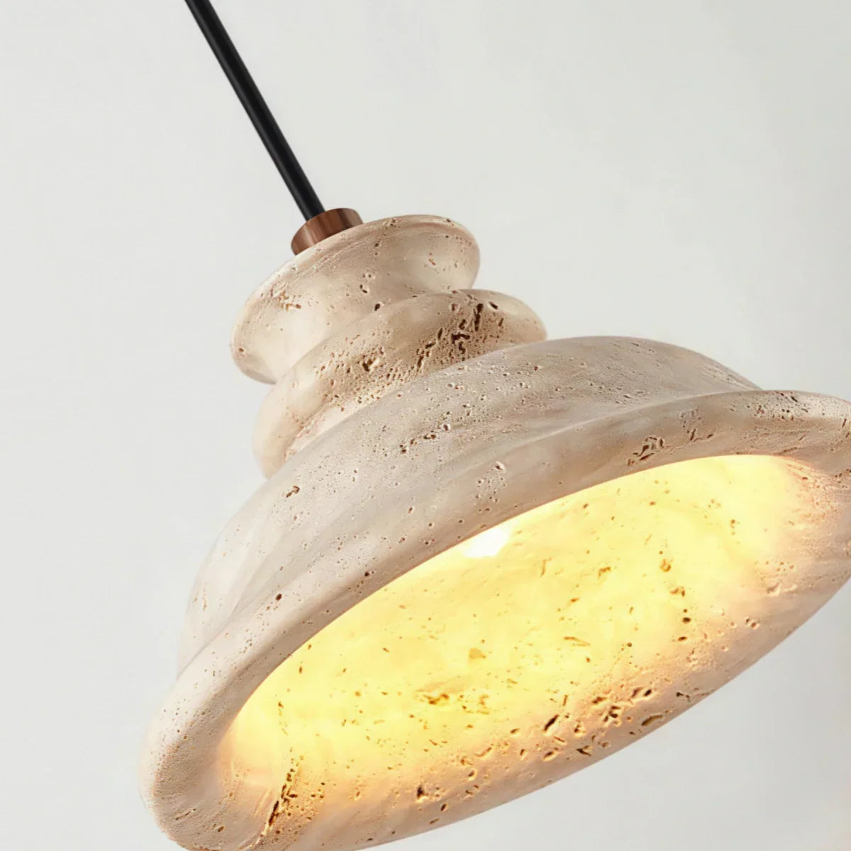 Strata Modern Travertine Pendant Light