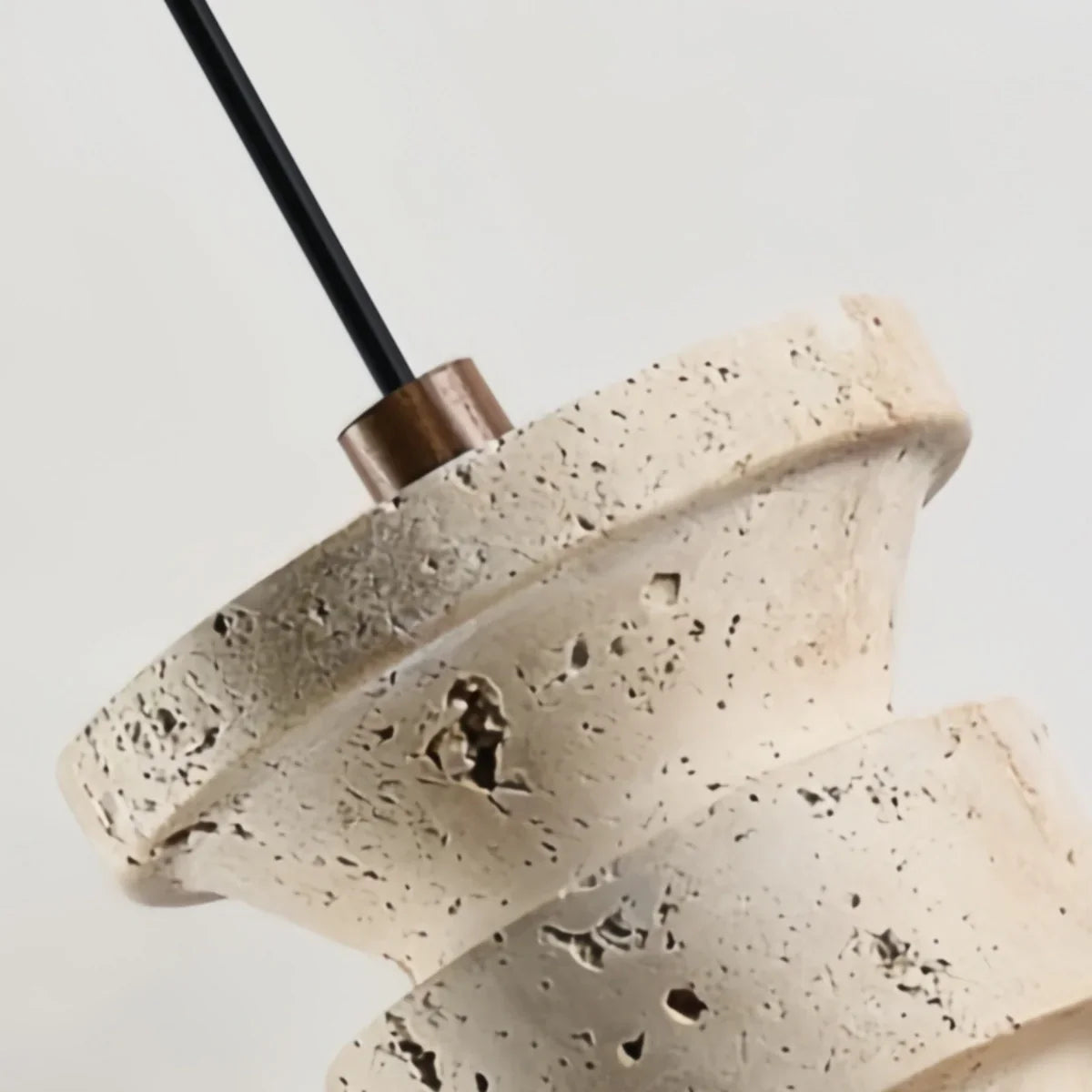Strata Yellow Travertine Pendant Light