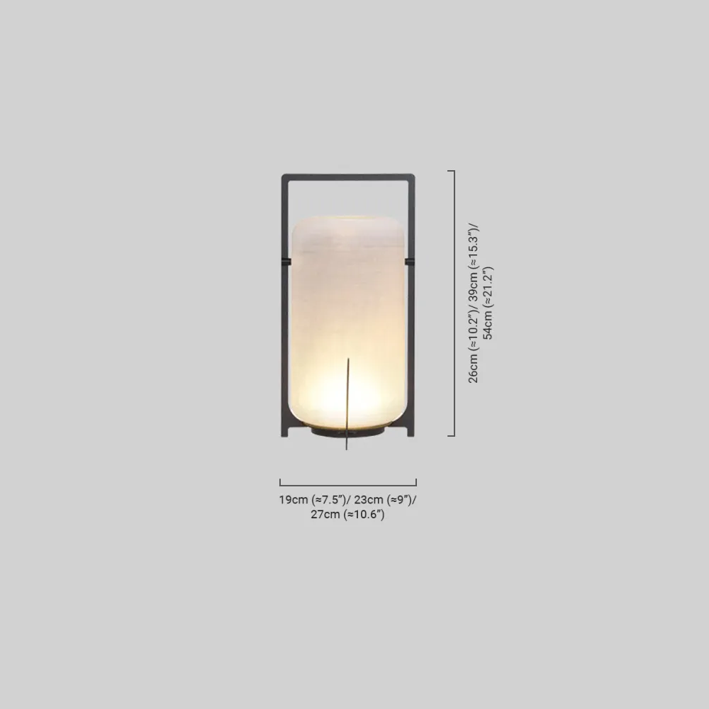 Lunara Modern Outdoor Solar Floor Lamp - Black Metal & Acrylic Cylindrical for Garden