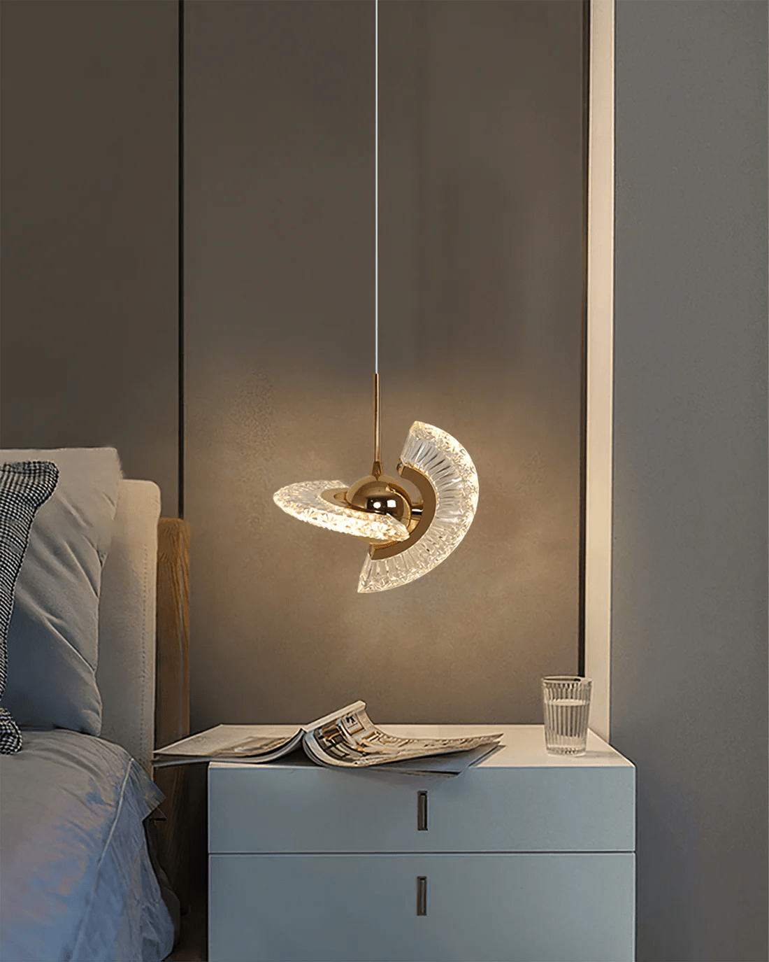 Glass Pendant Light for Kitchen Island and Dining Room