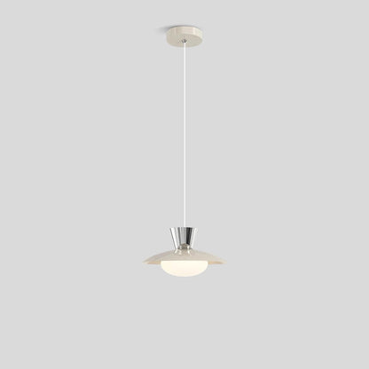  Creative Farmhouse LED Pendant Light for Kitchen White+Chrome