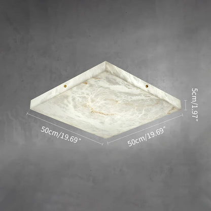 Alabaster Flush Mount Ceiling Light for Bedroom
