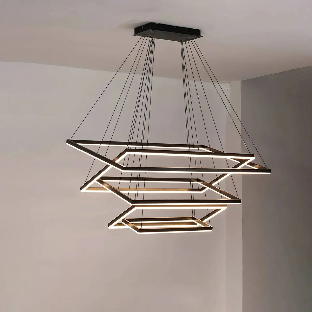 modern tiered chandelier