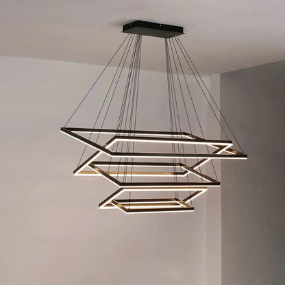 modern tiered chandelier