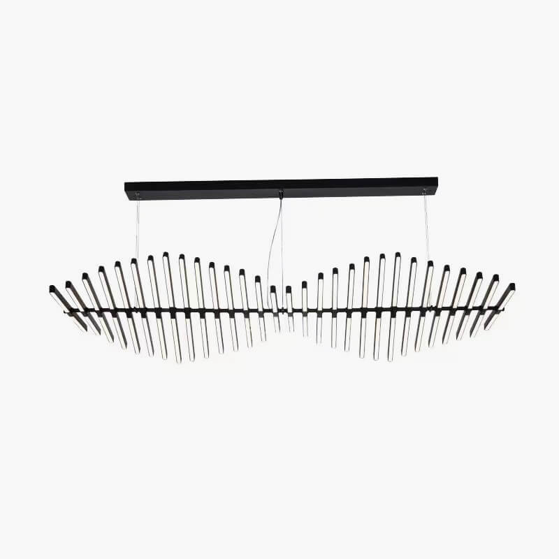 Nuvlight Linear Fish Bone Modeling Chandelier