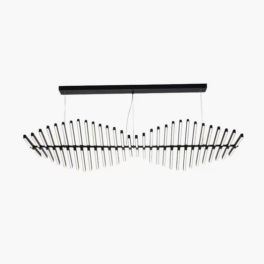 Nuvlight Linear Fish Bone Modeling Chandelier