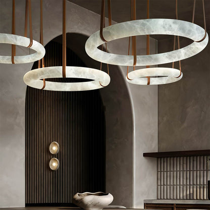 Aktis Alabaster Pendant Light