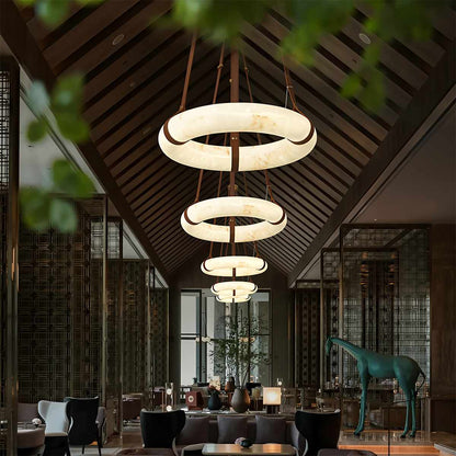 Aktis Alabaster Pendant Light