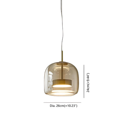Glass Globe Pendant Light for Dining Room