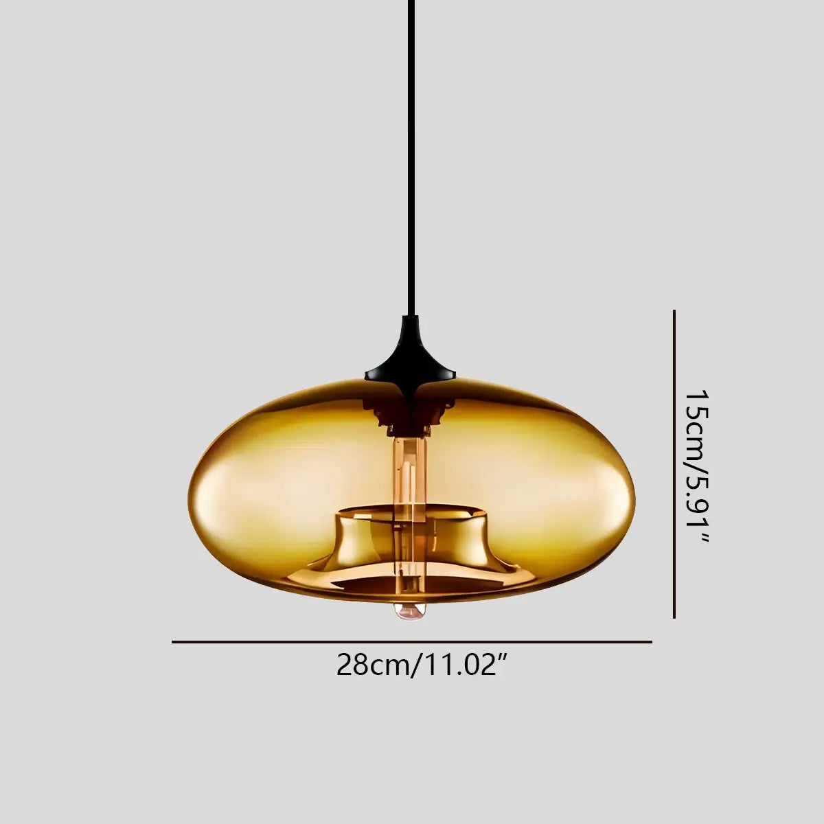 Nuvlight Hand-Blown Color Glass Pendant Light