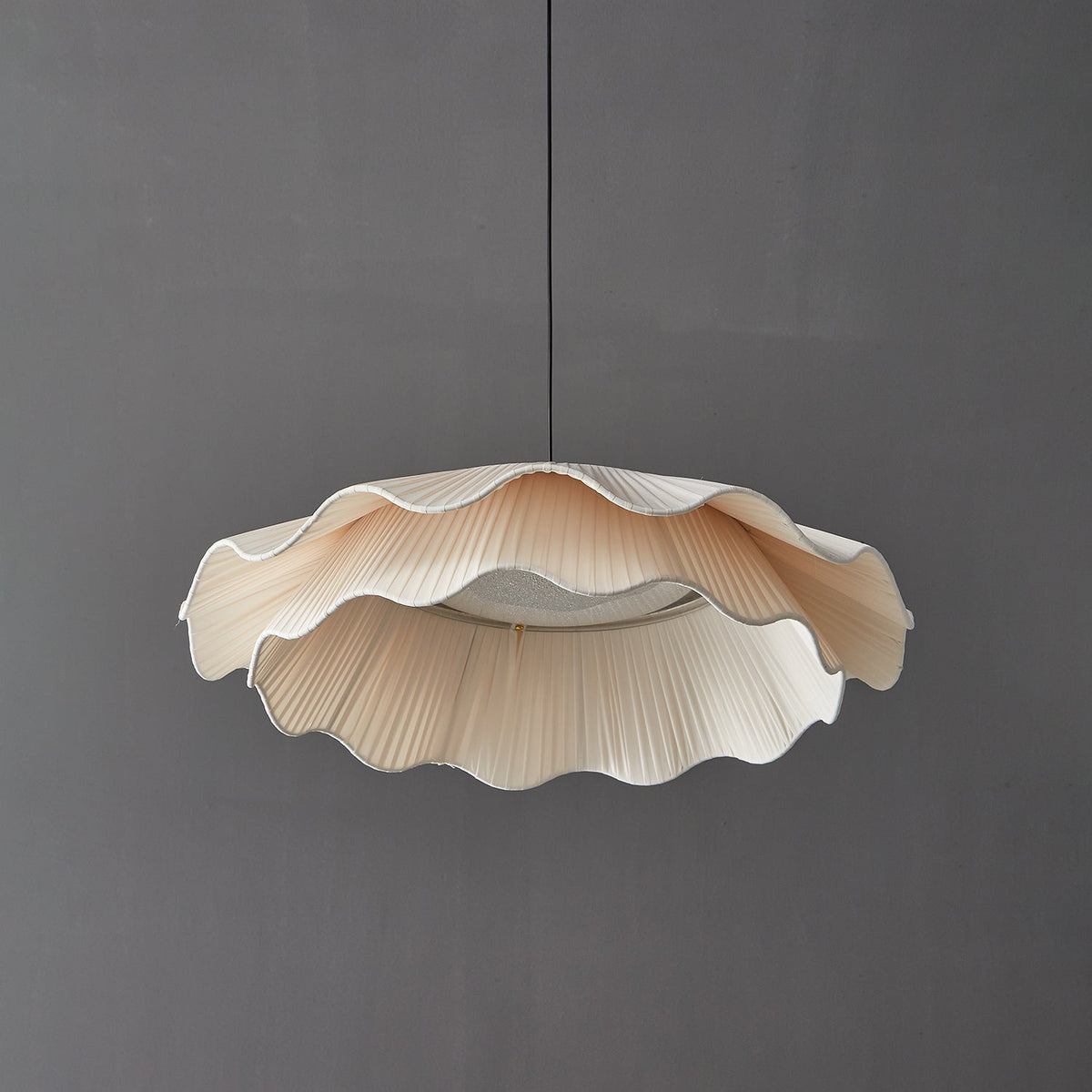 Arwen Handmade Fabric Ripple Pendant