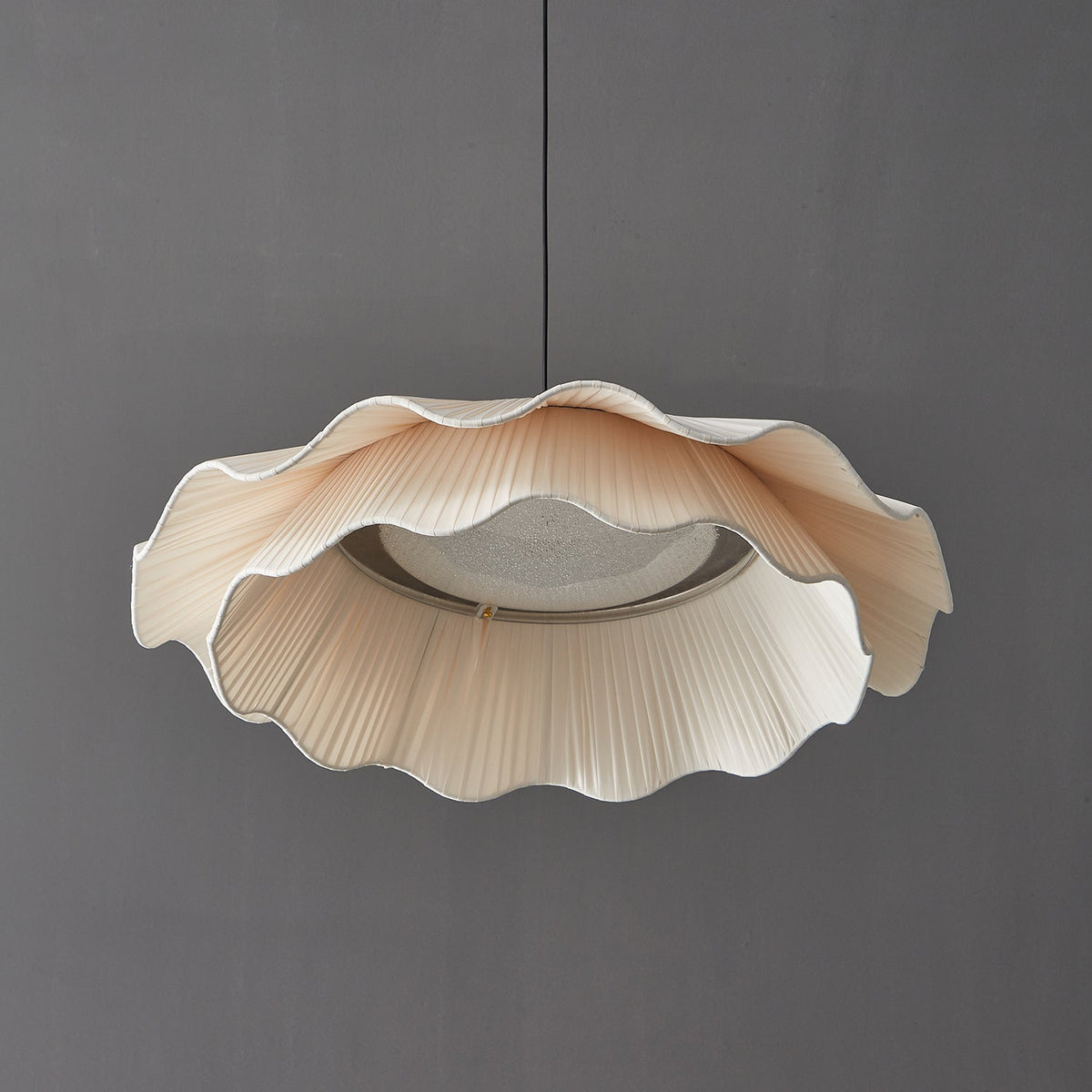 Arwen Handmade Fabric Ripple Pendant