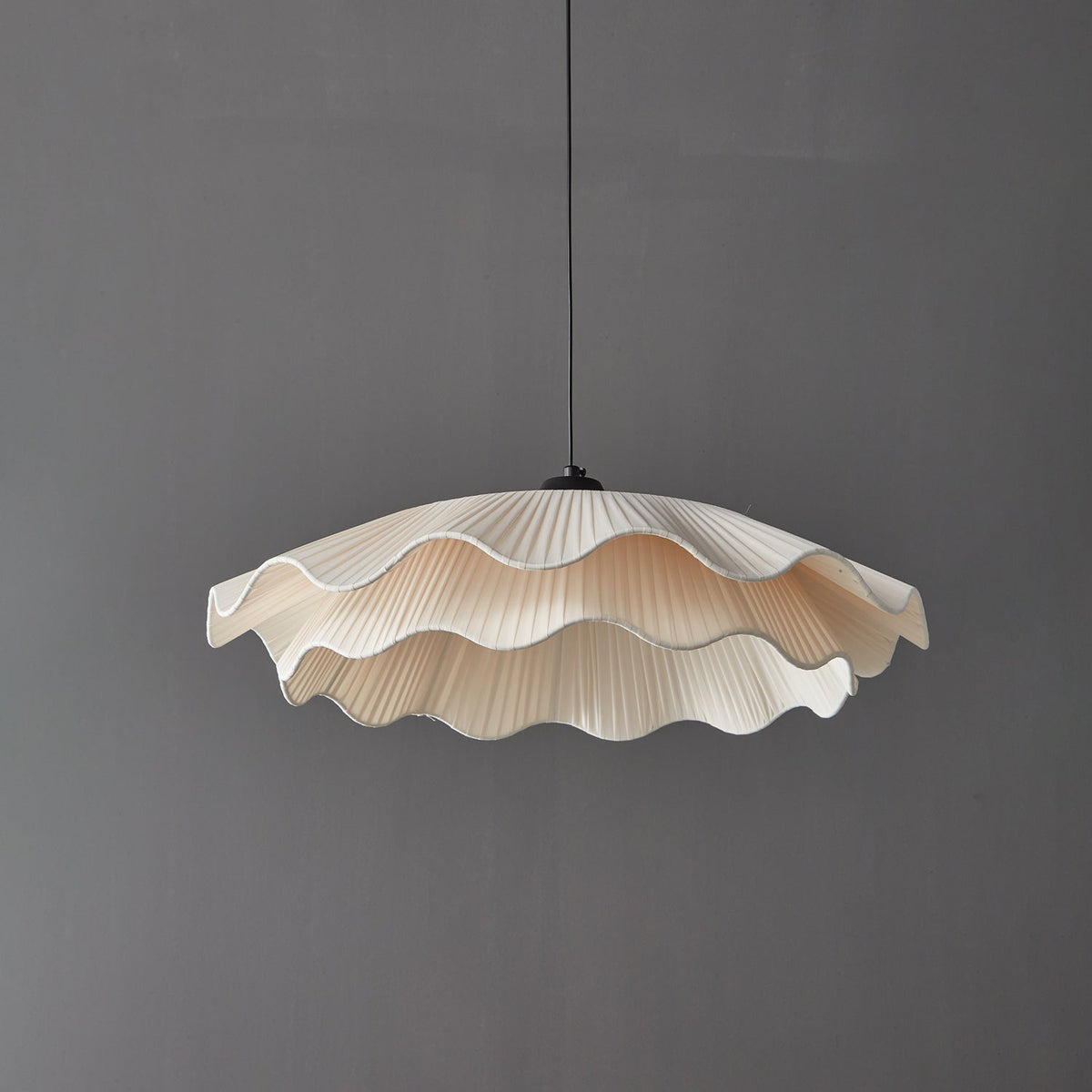Arwen Handmade Fabric Ripple Pendant