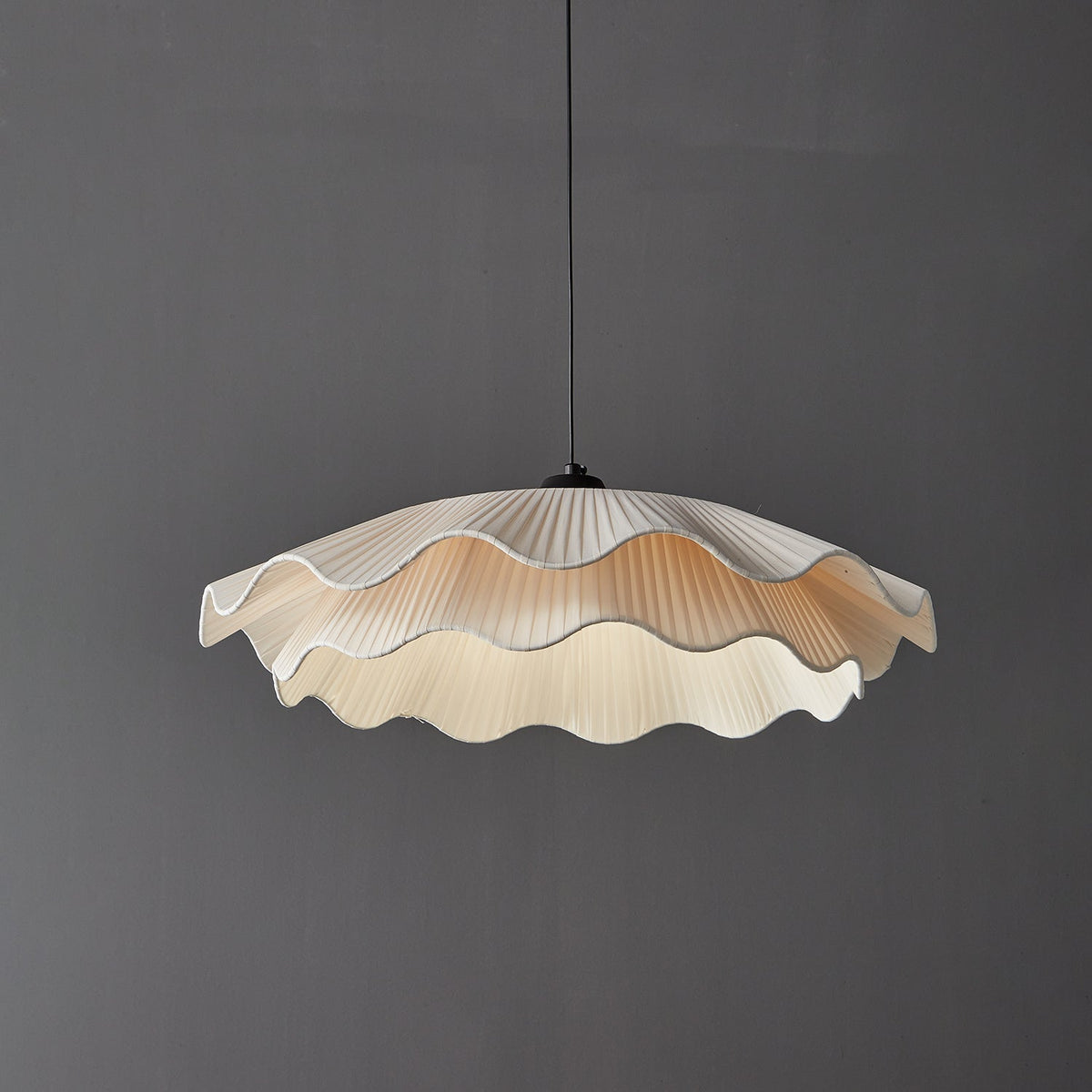 Arwen Handmade Fabric Ripple Pendant
