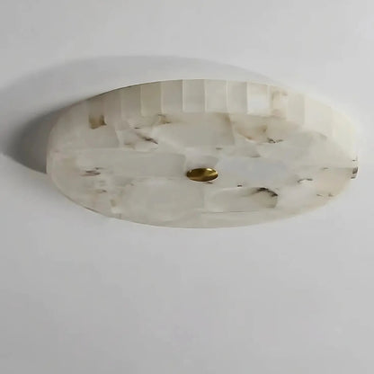 BAGUETTE Moonshade Natural Marble Flush Mount Ceiling Light