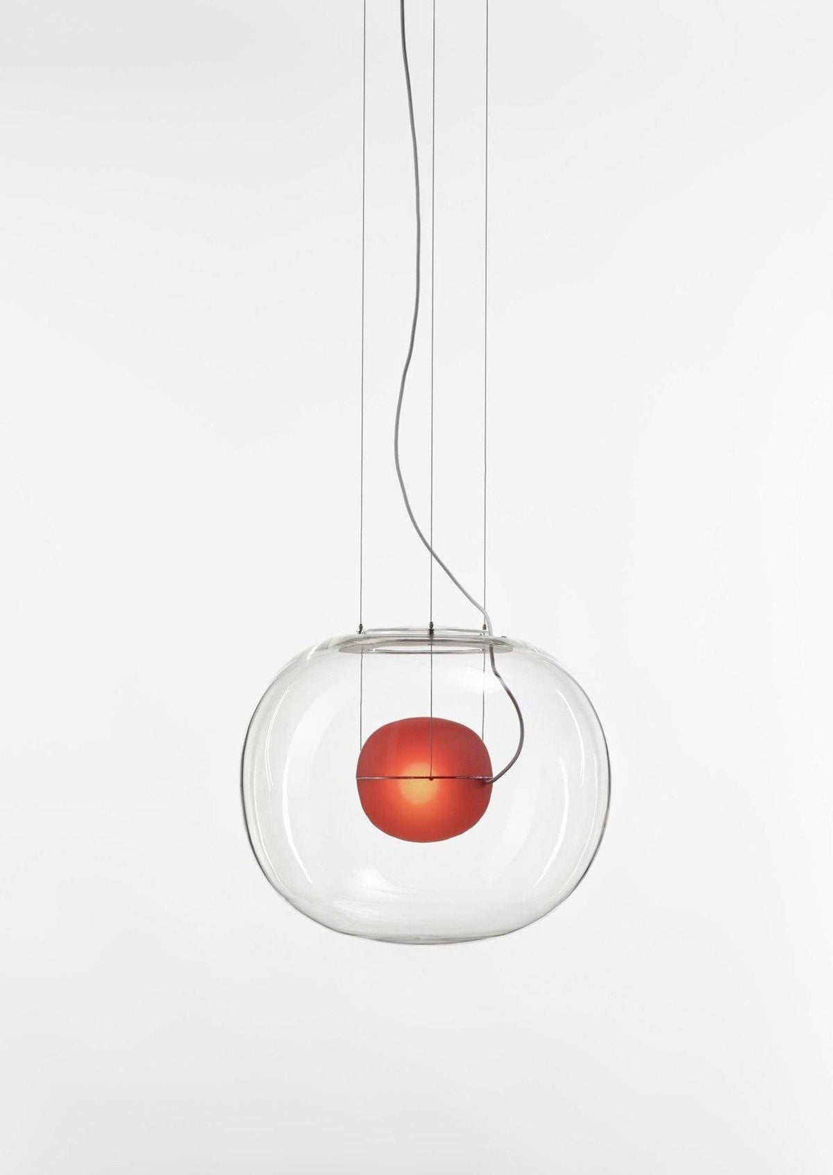 Glass Globe Pendant Light for Living Room and Foyer
