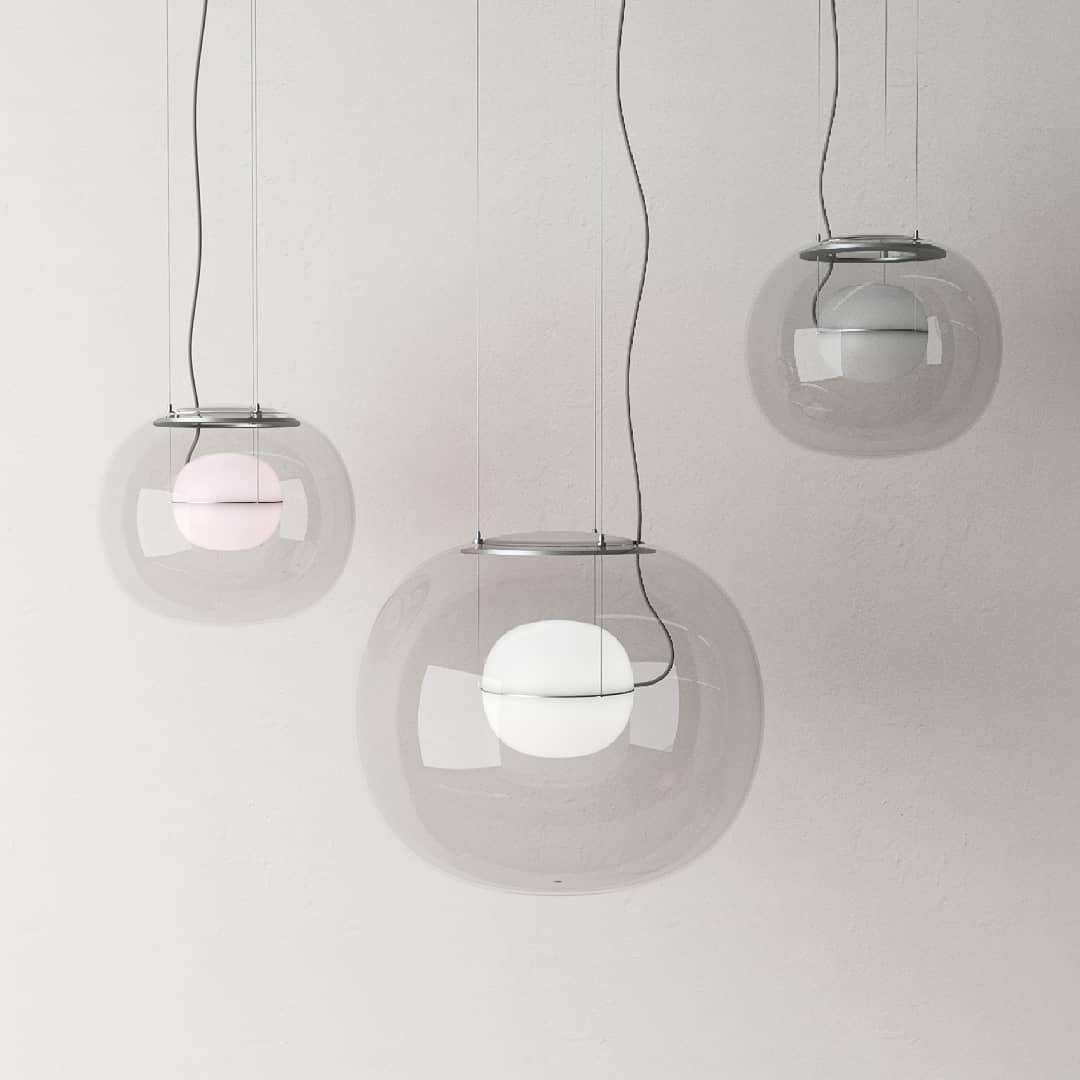 Glass Globe Pendant Light for Living Room and Foyer