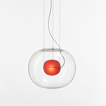 Glass Globe Pendant Light for Living Room and Foyer