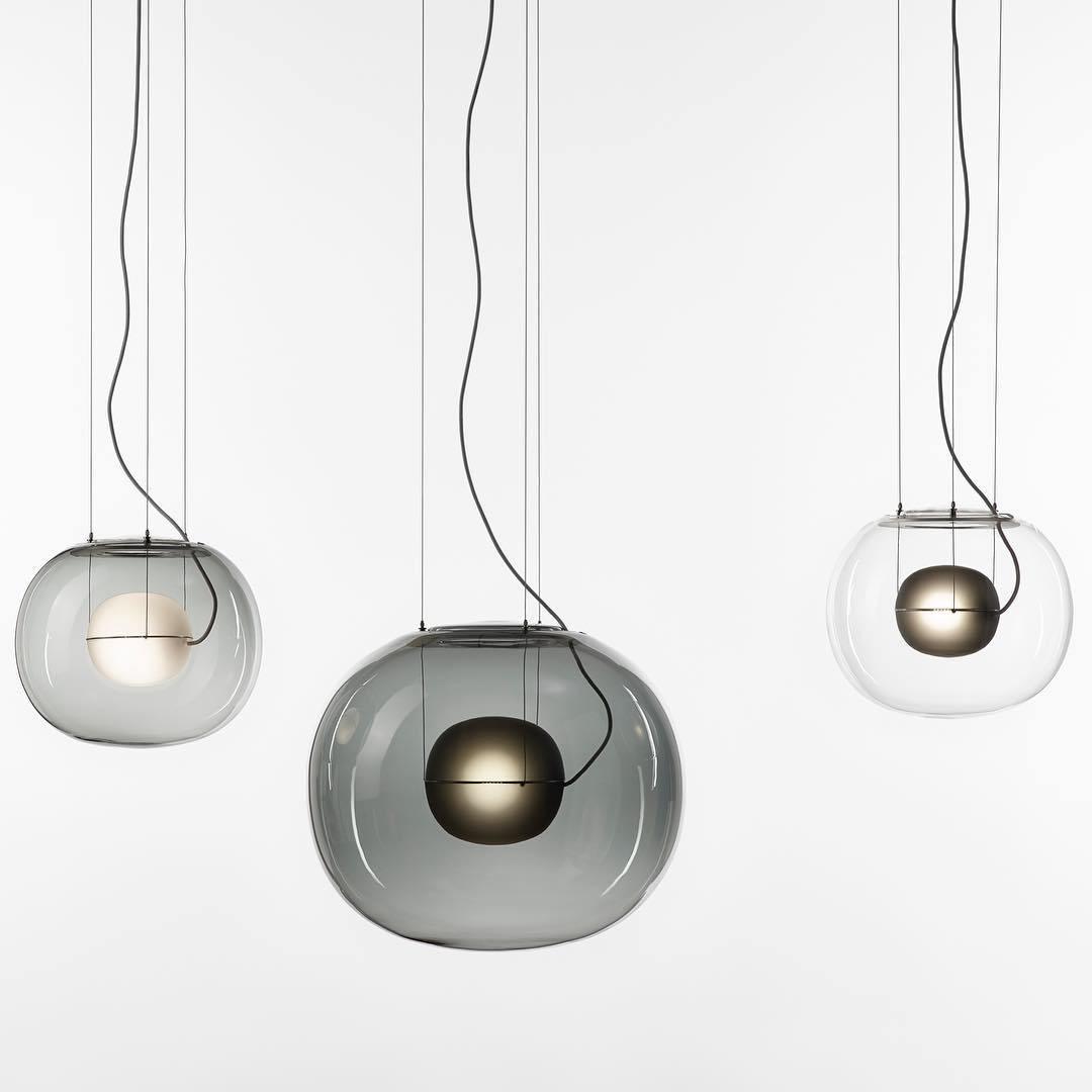 Glass Globe Pendant Light for Living Room and Foyer