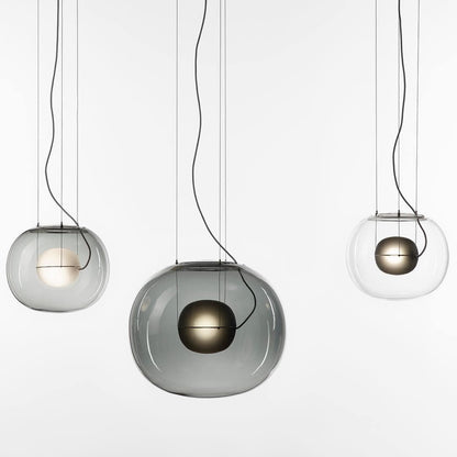 Glass Globe Pendant Light for Living Room and Foyer