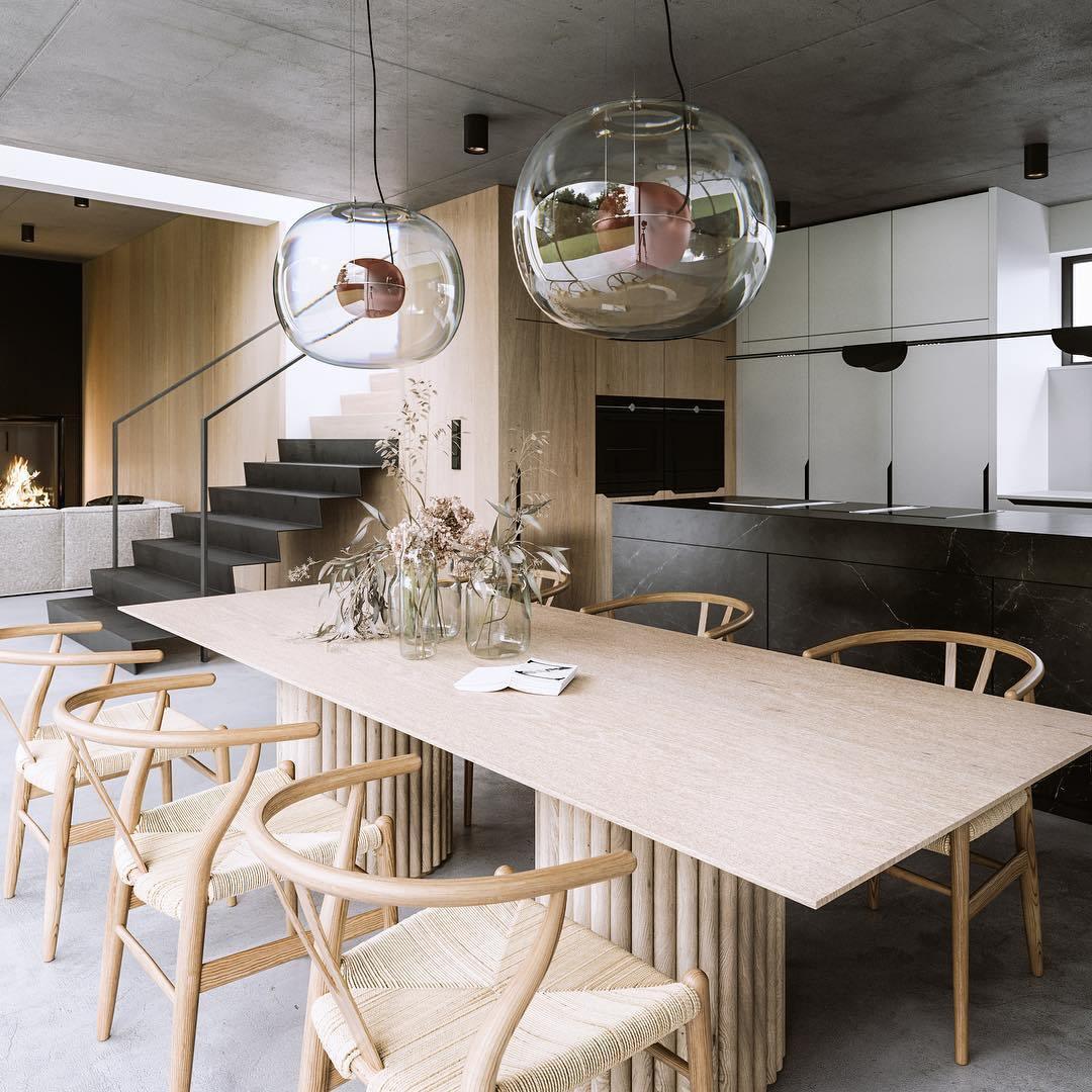 Glass Globe Pendant Light for Living Room and Foyer