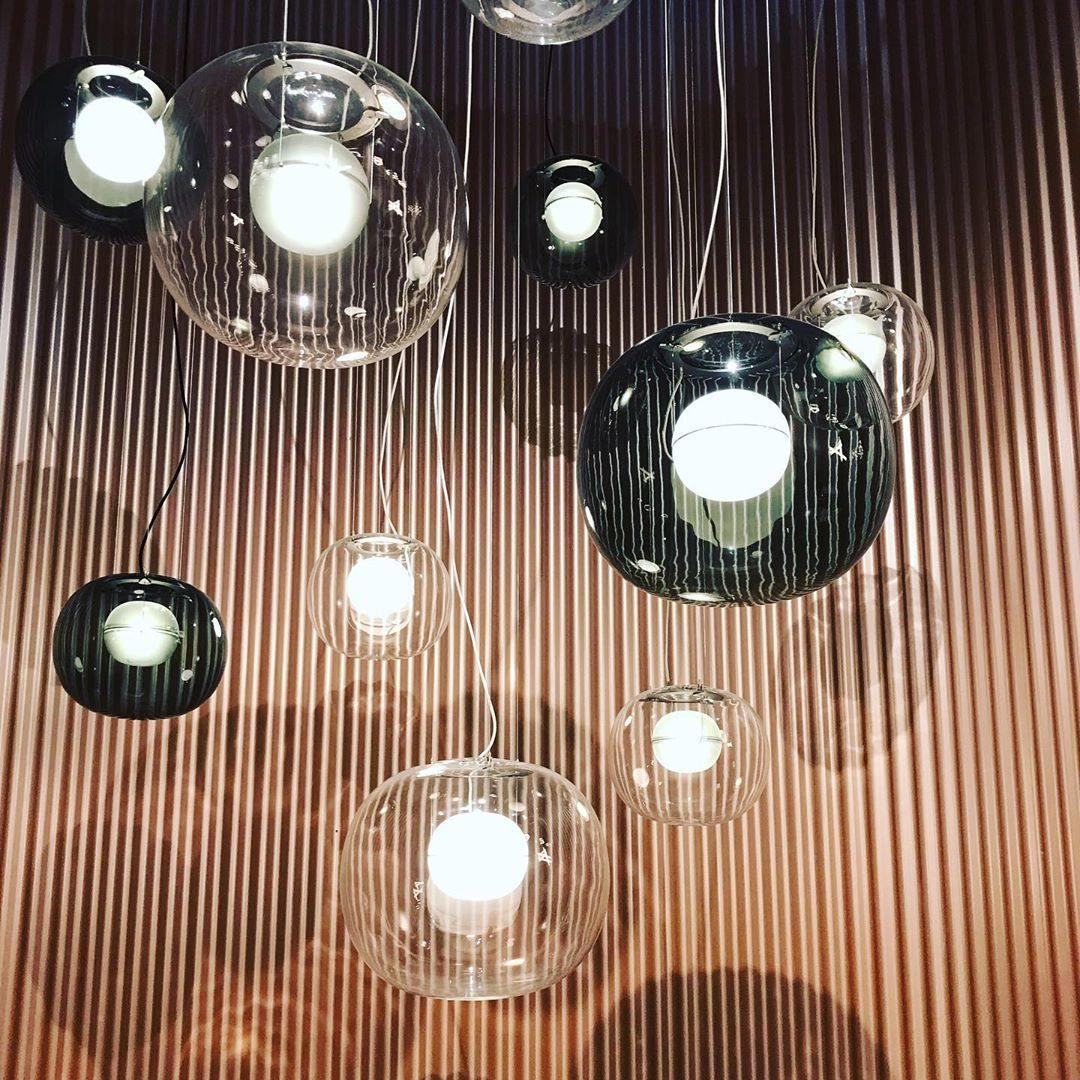 Glass Globe Pendant Light for Living Room and Foyer