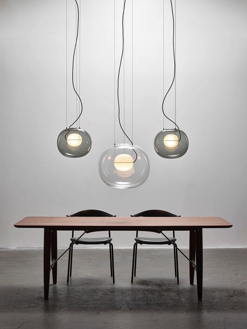 Glass Globe Pendant Light for Living Room and Foyer
