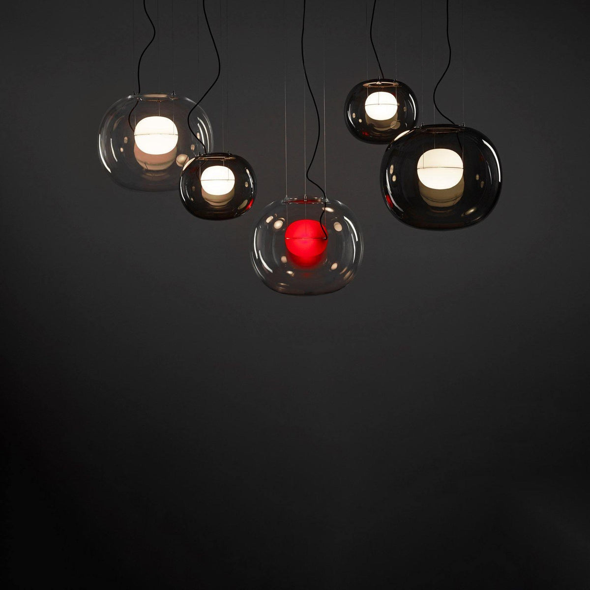 Glass Globe Pendant Light for Living Room and Foyer