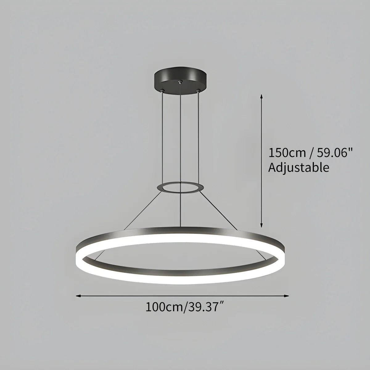 LED Ring Pendant Light for Living Room