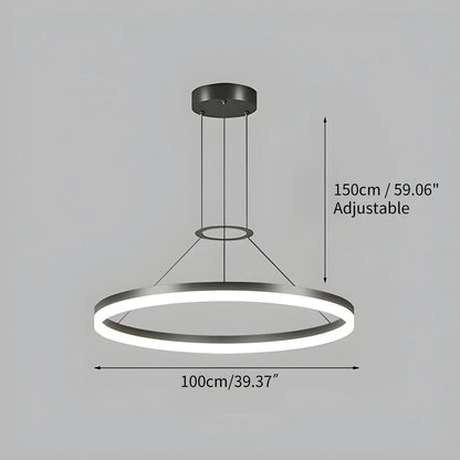 LED Ring Pendant Light for Living Room