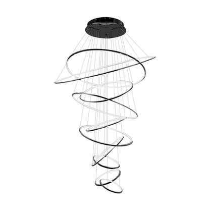 Tiered Ring Chandelier for Foyer and High Ceiling