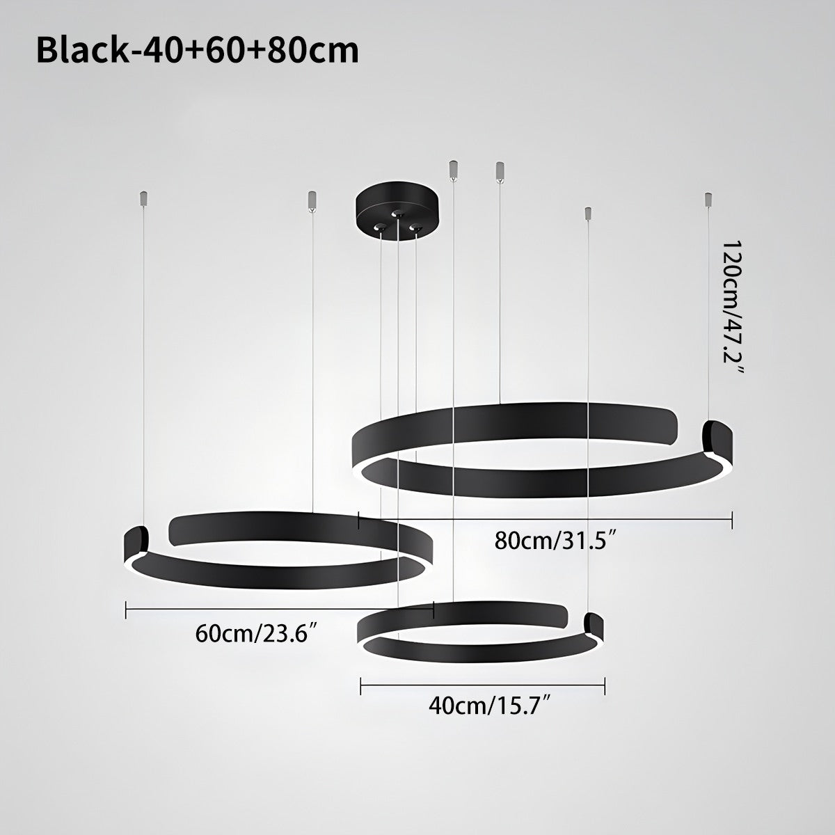 LED Ring Chandelier for Living Room and Office