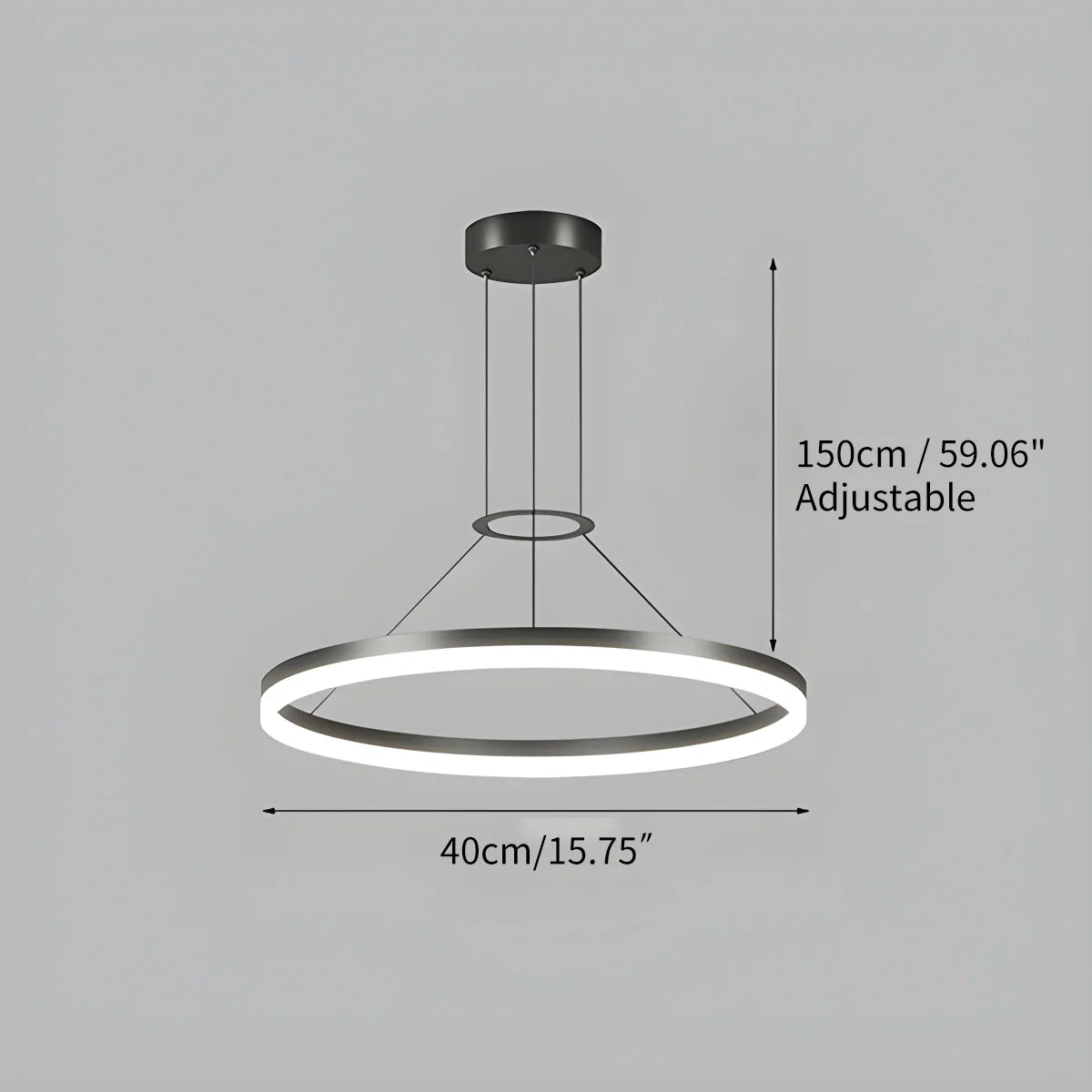 LED Ring Pendant Light for Living Room
