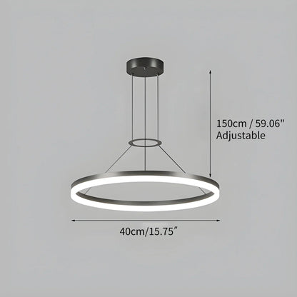 LED Ring Pendant Light for Living Room