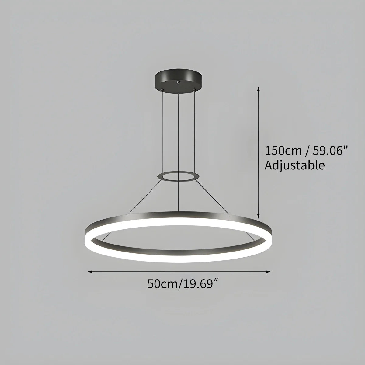 LED Ring Pendant Light for Living Room