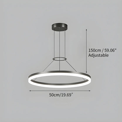 LED Ring Pendant Light for Living Room