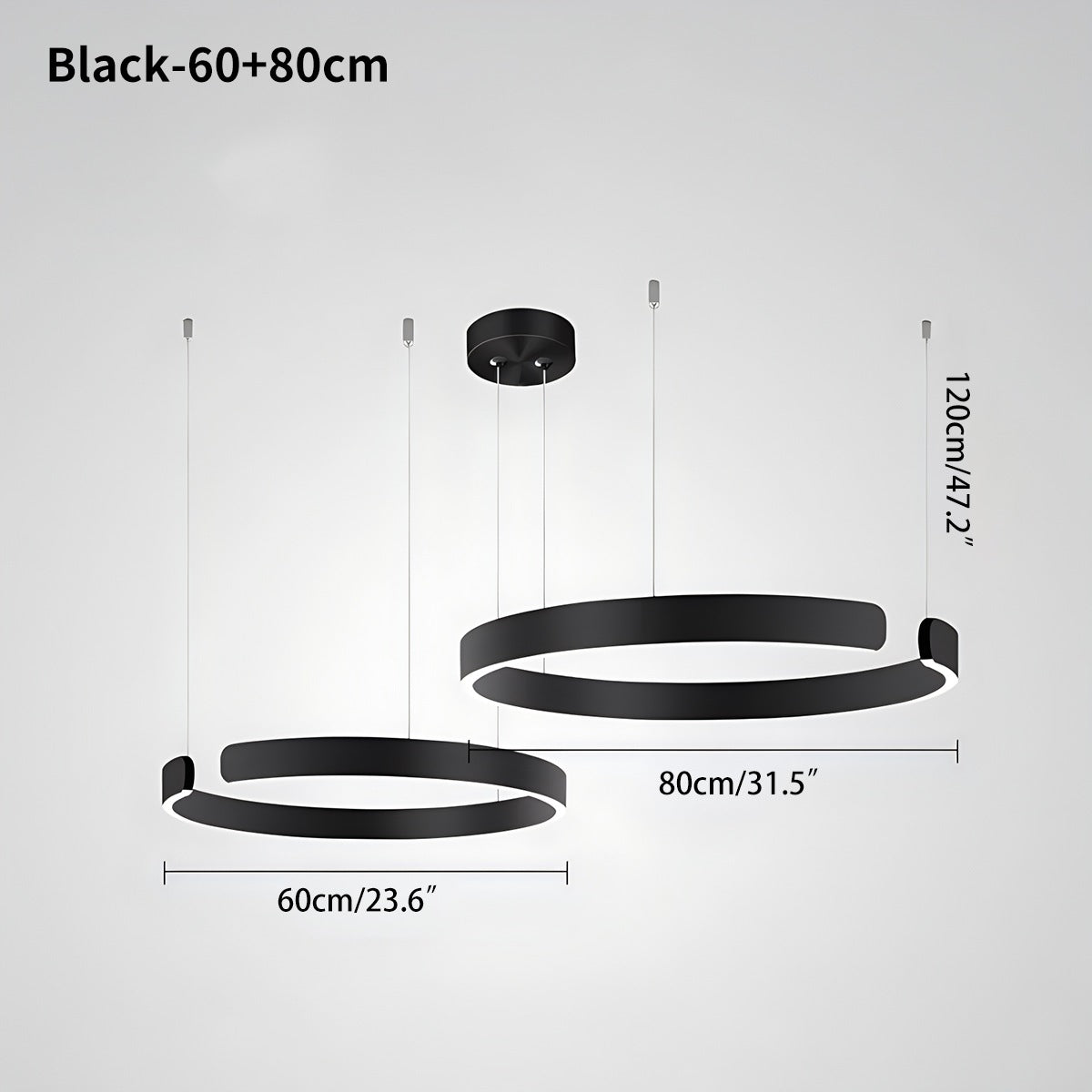 LED Ring Chandelier for Living Room and Office