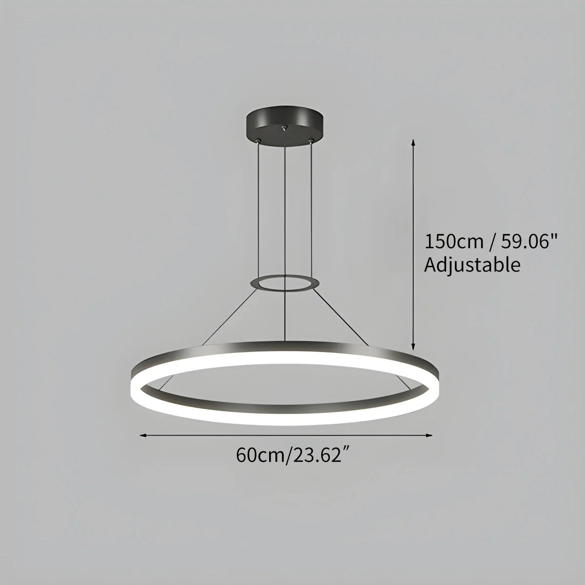 LED Ring Pendant Light for Living Room