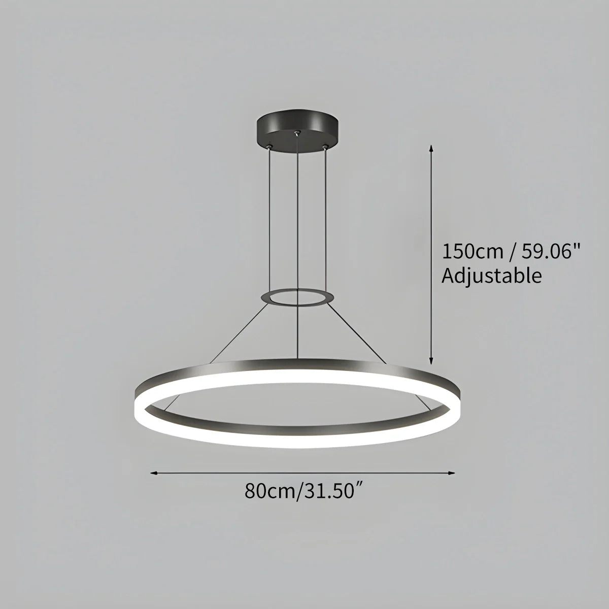 LED Ring Pendant Light for Living Room