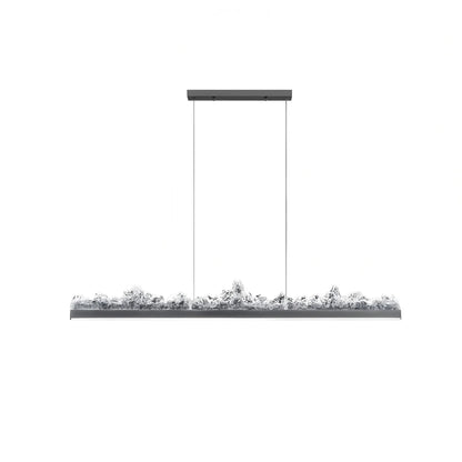 Nuvlight Modern Light Luxury Iceberg Chandelier Black Stepless Dimming