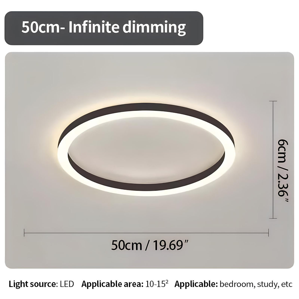 LED Flush Mount Ceiling Light for Bedroom