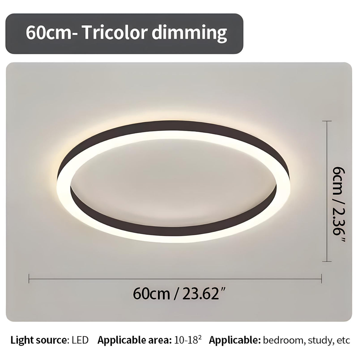 LED Flush Mount Ceiling Light for Bedroom