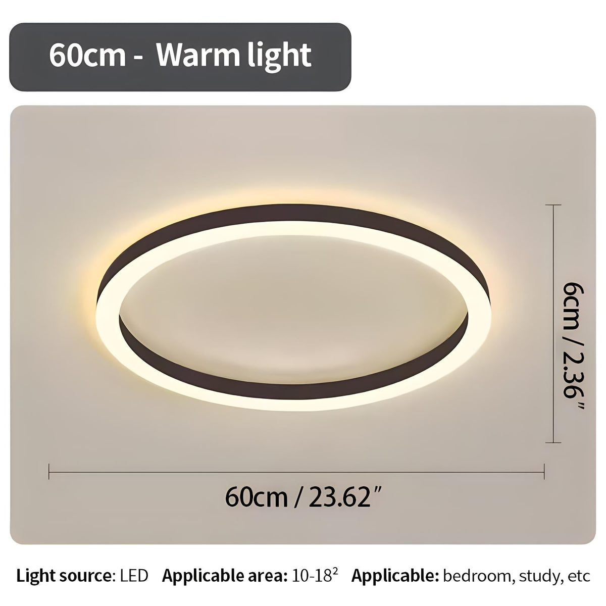 LED Flush Mount Ceiling Light for Bedroom