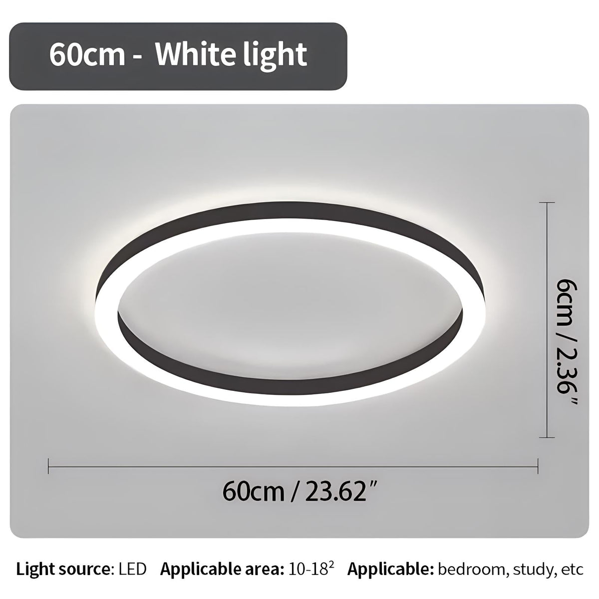 LED Flush Mount Ceiling Light for Bedroom