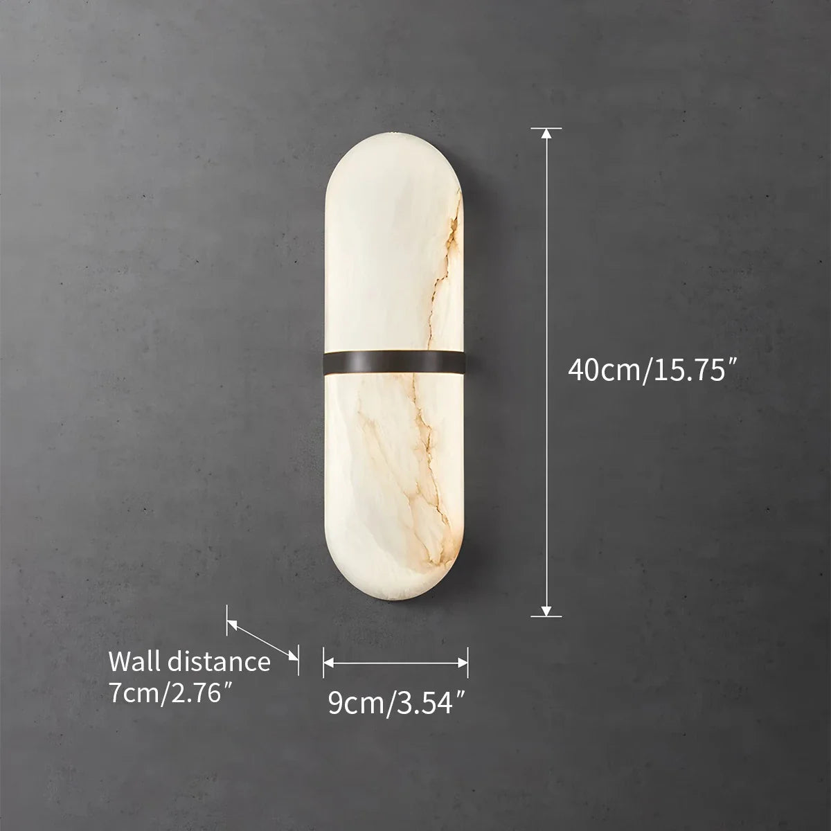 Pill Alabaster Wall Sconce