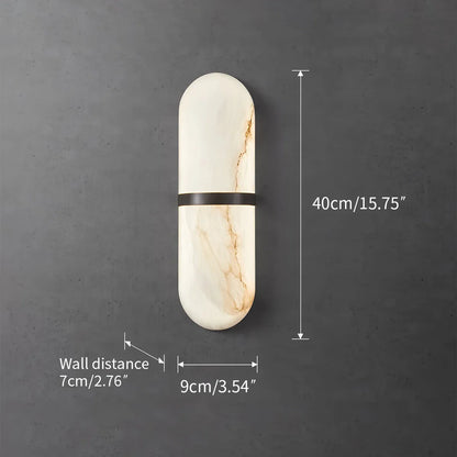 Pill Alabaster Wall Sconce