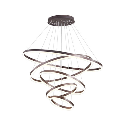 Modern Tiered Ring Chandelier