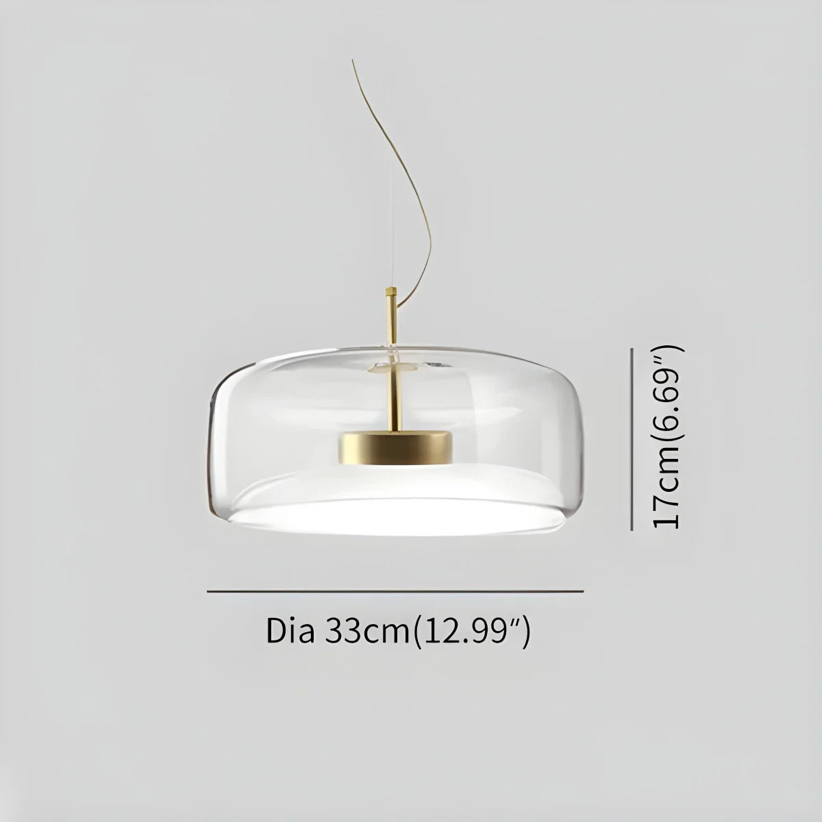 Glass Globe Pendant Light for Dining Room